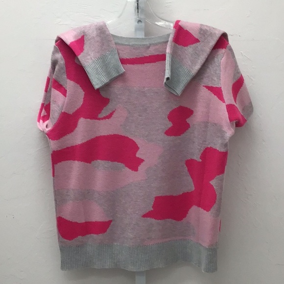 FATE- SIZE SMALL-PINK AND GREY CAMOUFLAGE SWEATER-SOFT - Picture 10 of 10